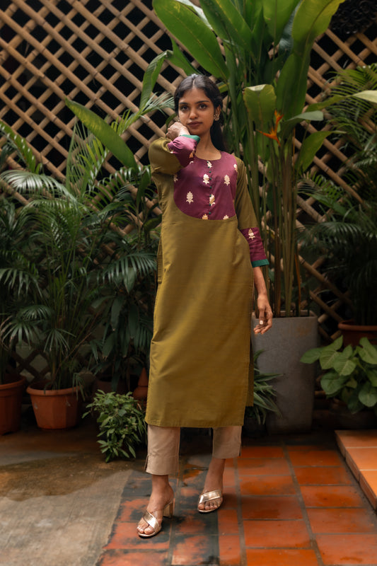 Olive with Benaras Yoke