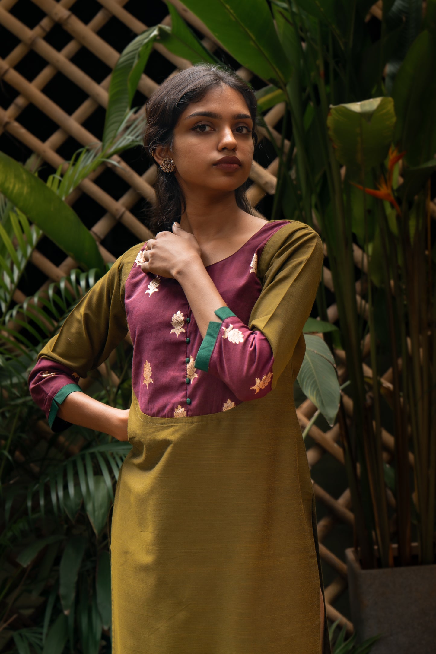 Olive with Benaras Yoke
