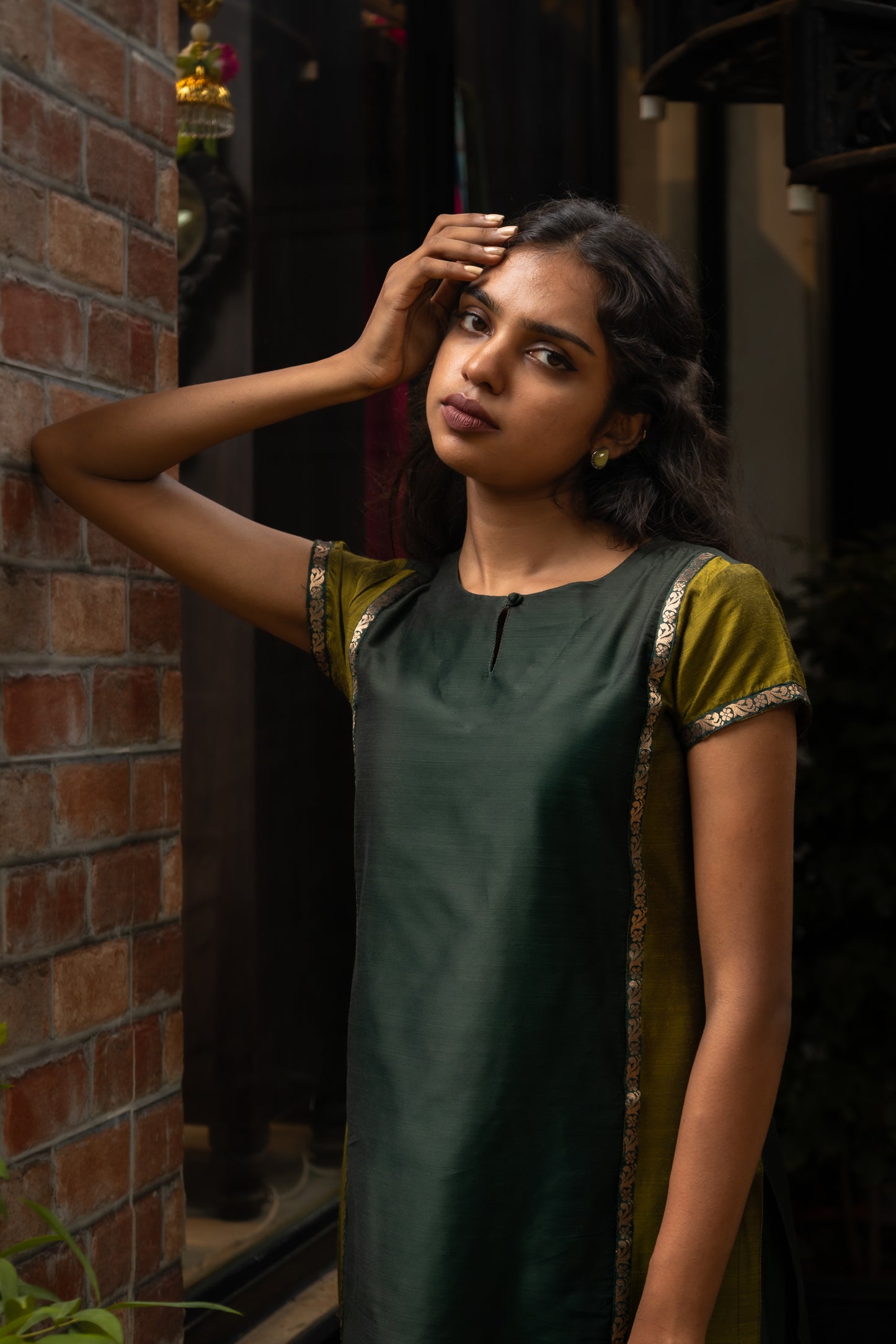 Green Panels w Zari