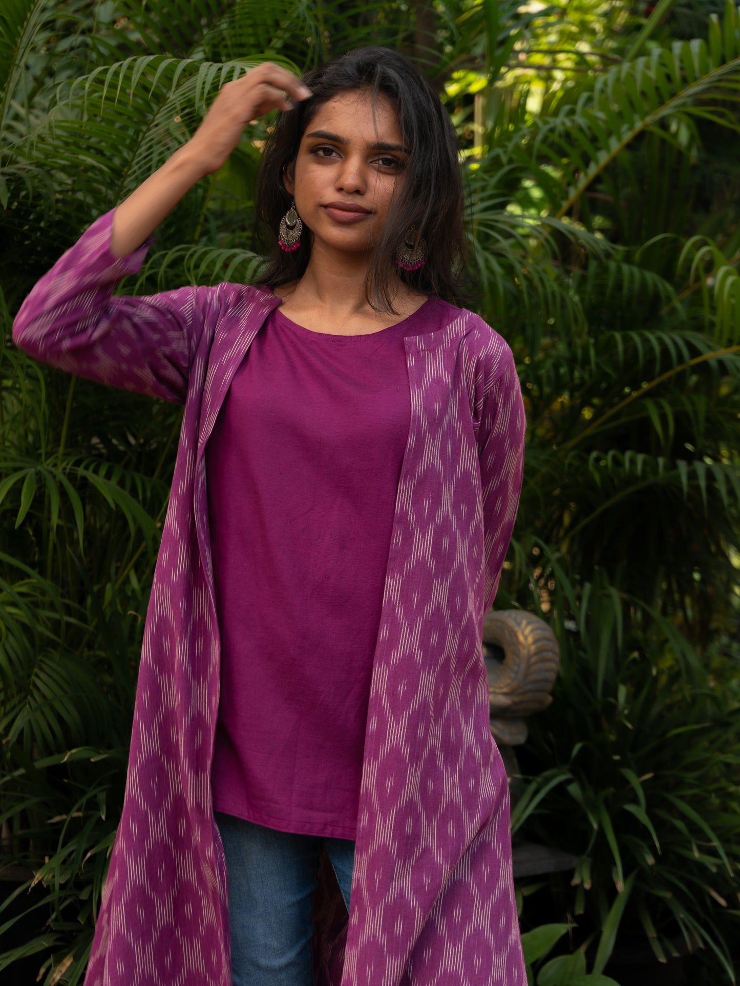 Magenta Short & Cape (Set of 2)