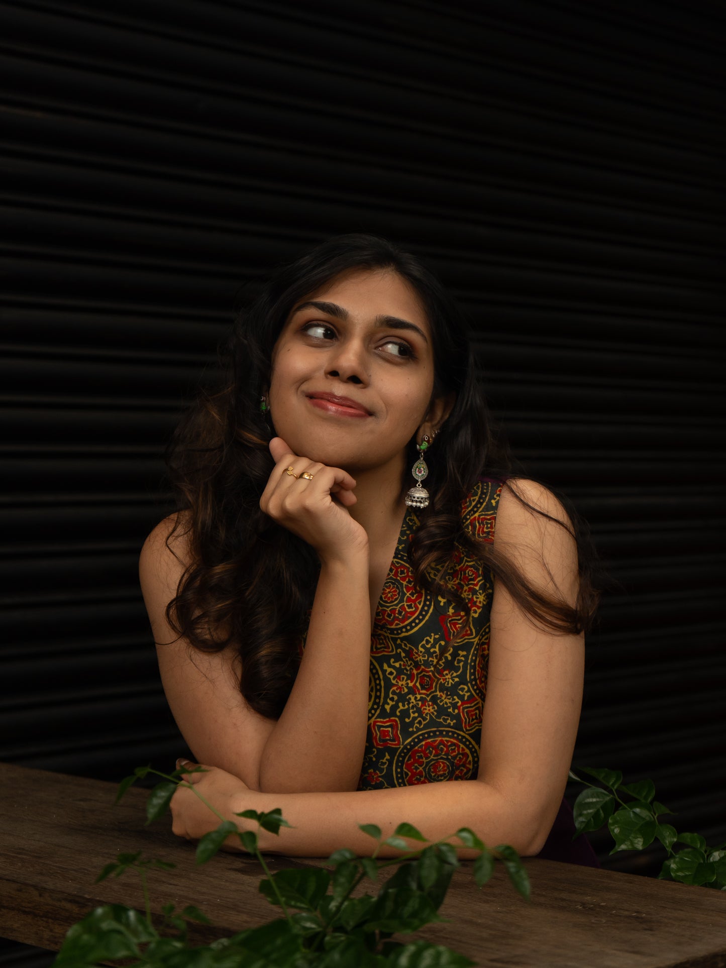 Purple Ajrakh Kurti
