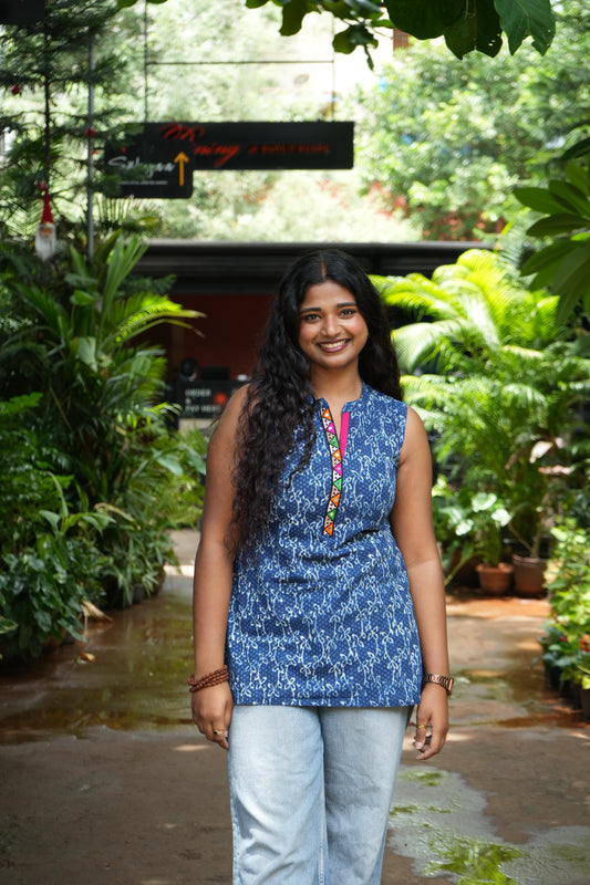 Indigo short kurta