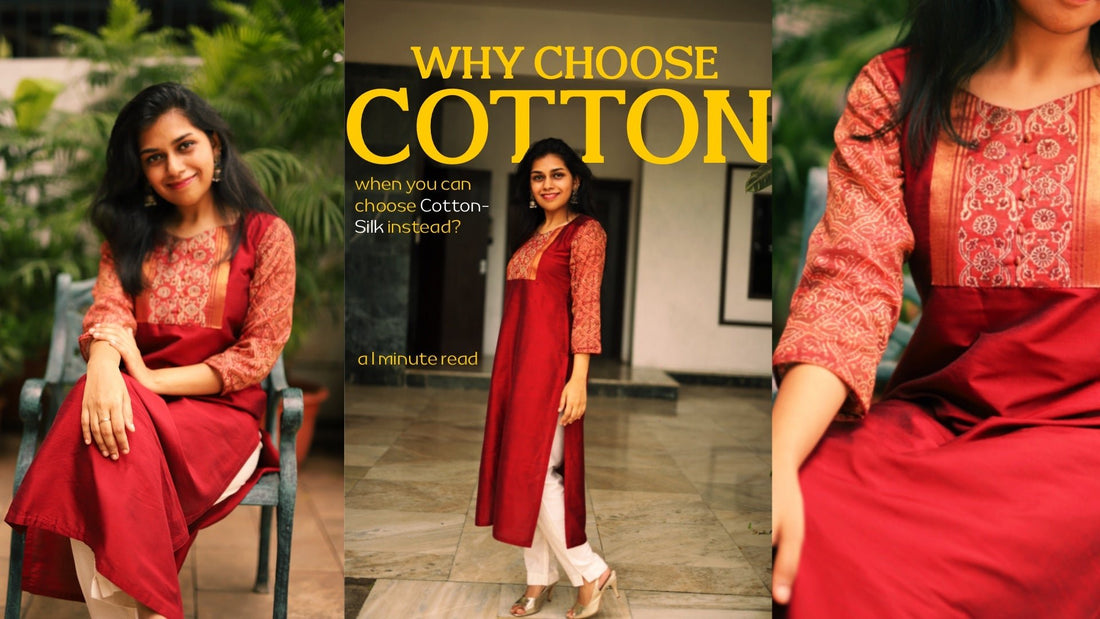 Why choose only Cotton when you can choose Cotton-Silk? - Sakyaa India