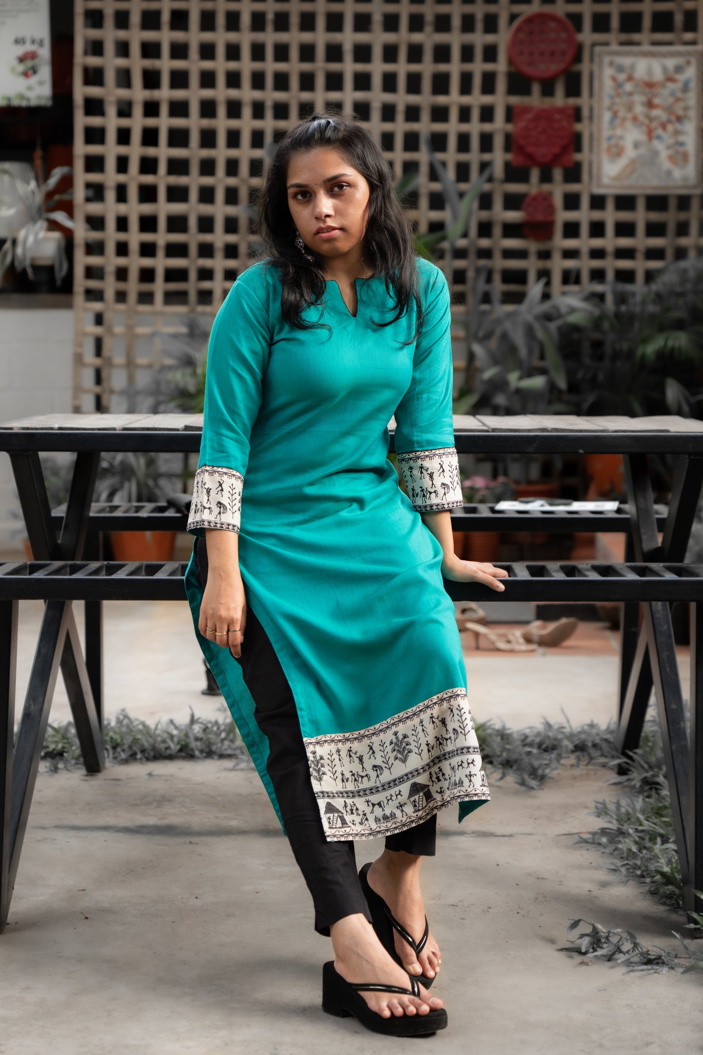 Warli Printed Blue