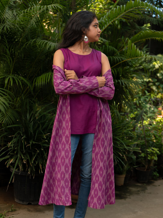 Magenta Short & Cape (Set of 2)