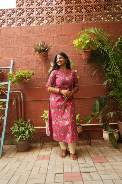 Rani floral kurti
