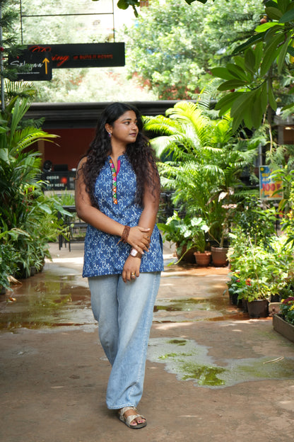 Indigo short kurta