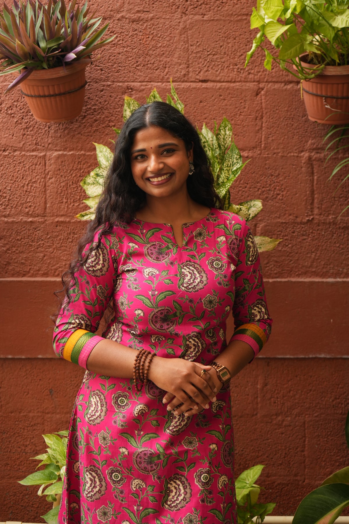 Rani floral kurti
