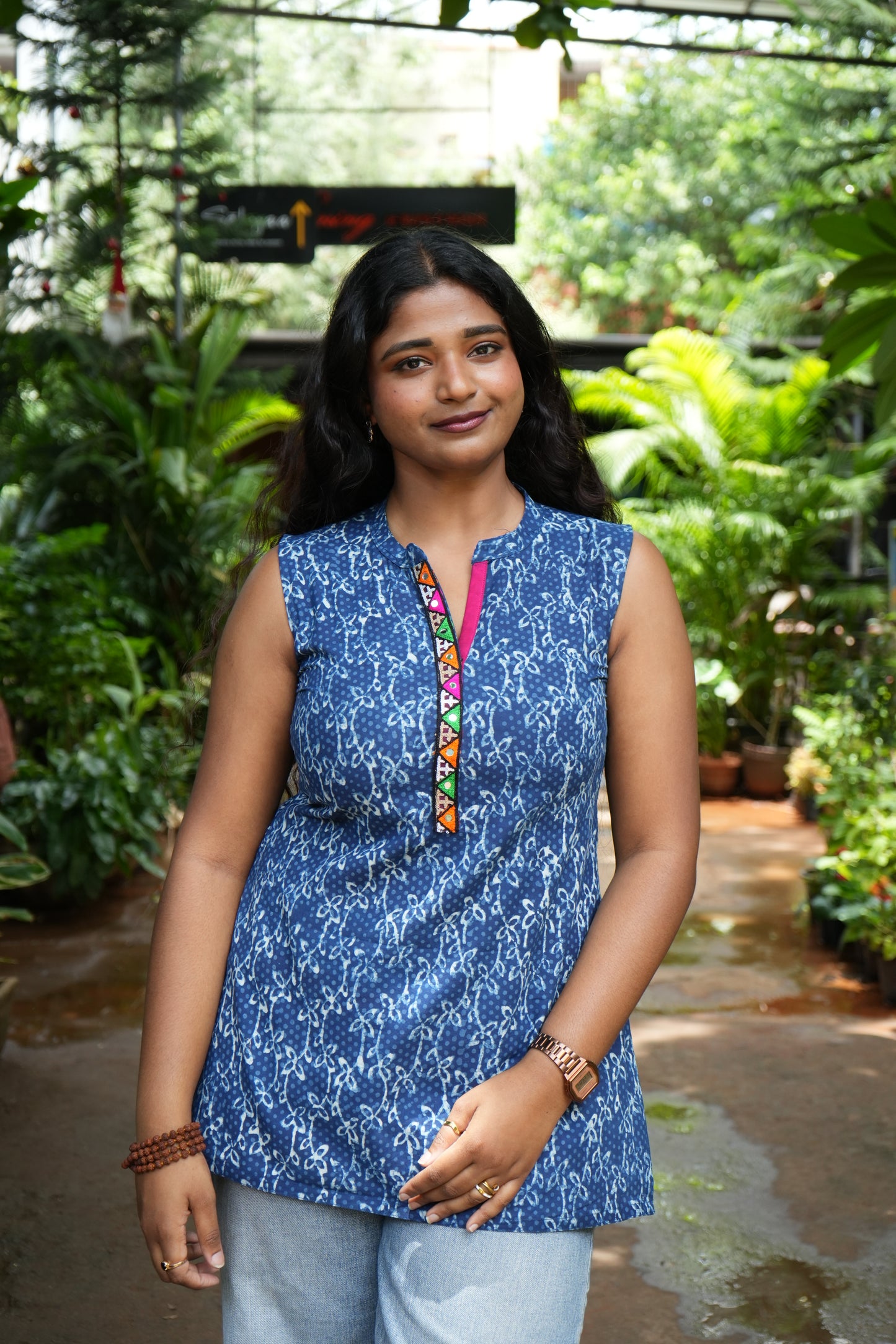 Indigo short kurta