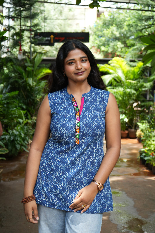 Indigo short kurta
