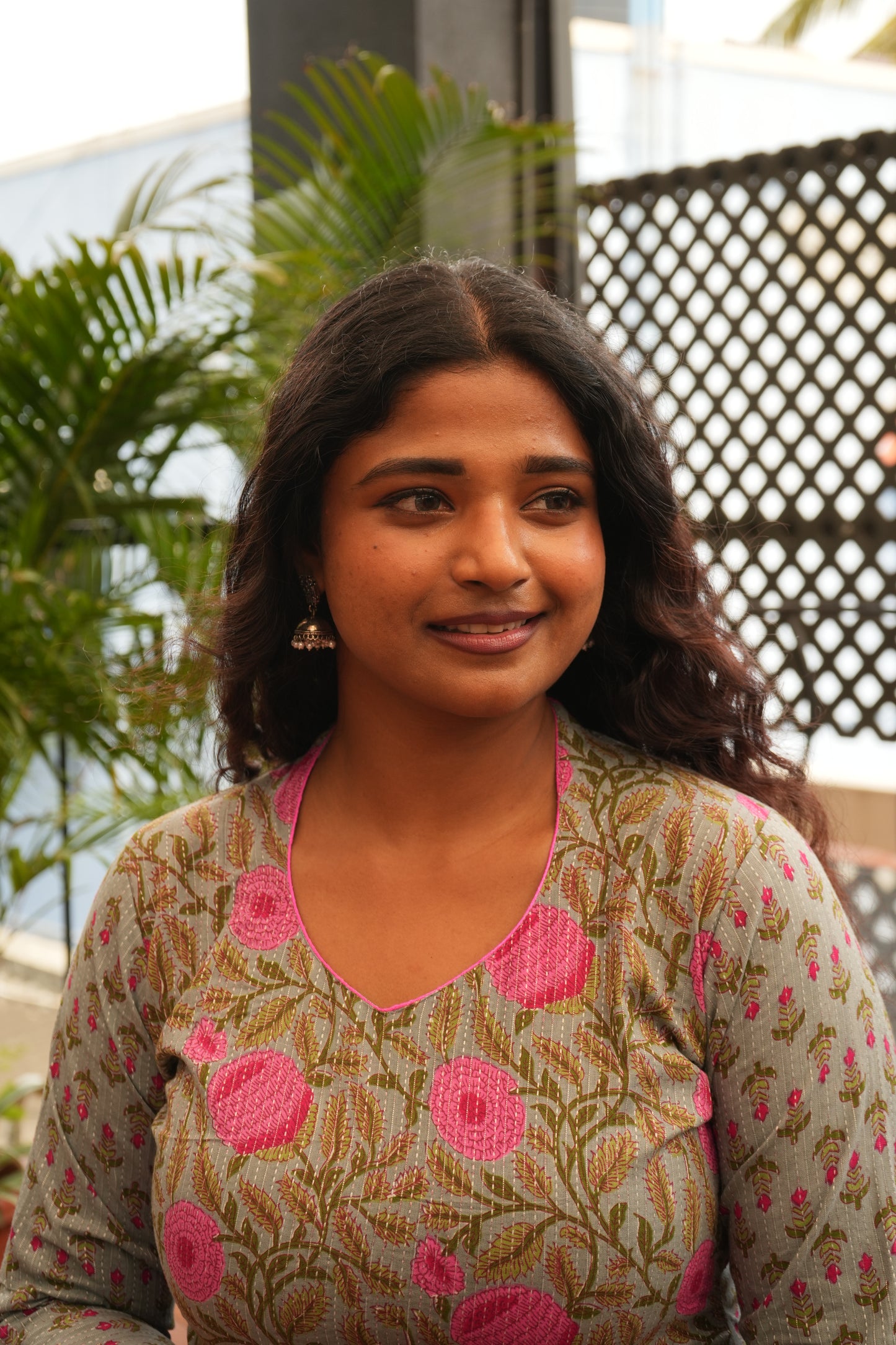 Pastel floral kurti