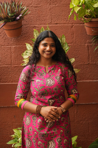 Rani floral kurti