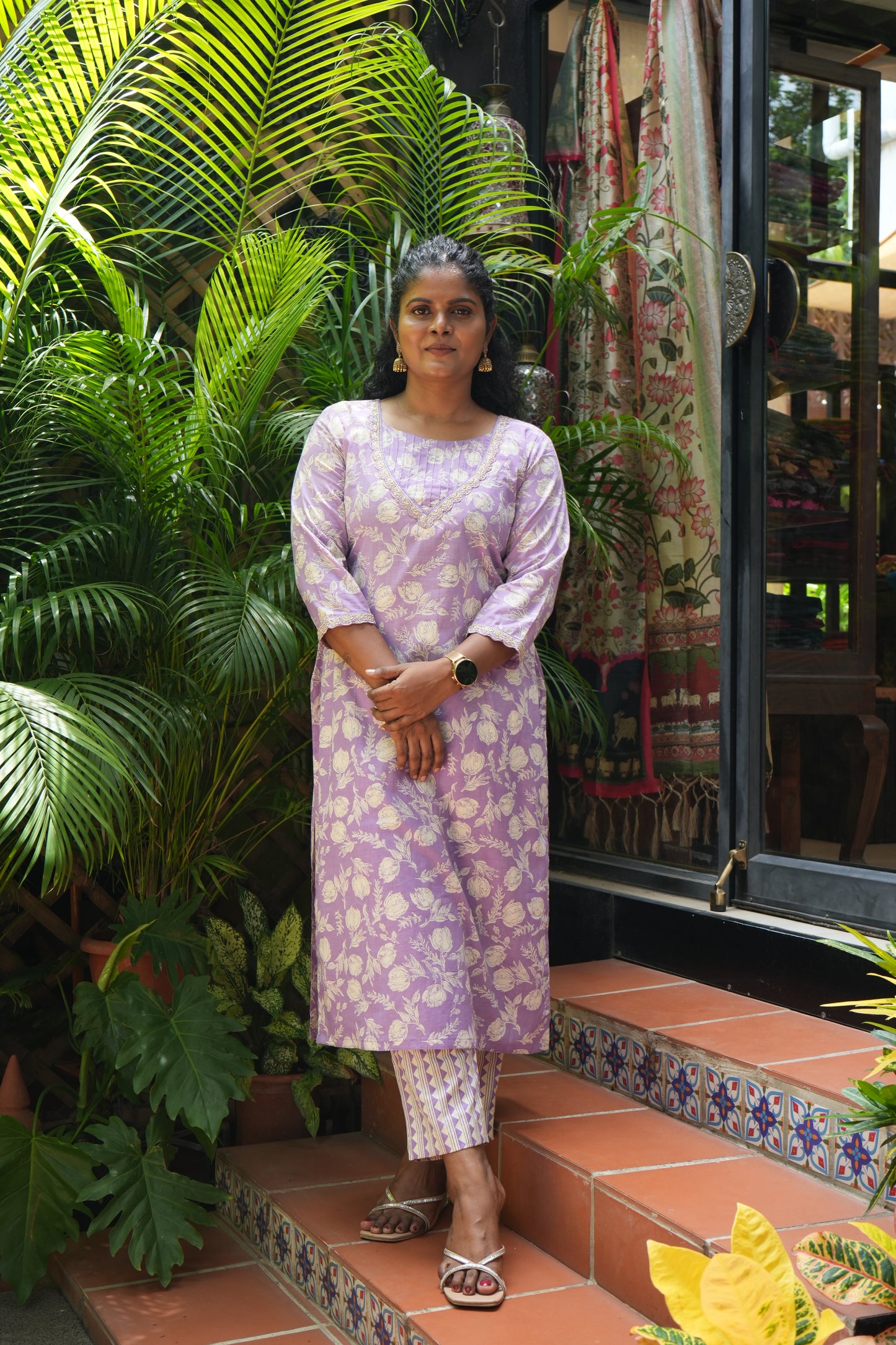 Lilac cotton set